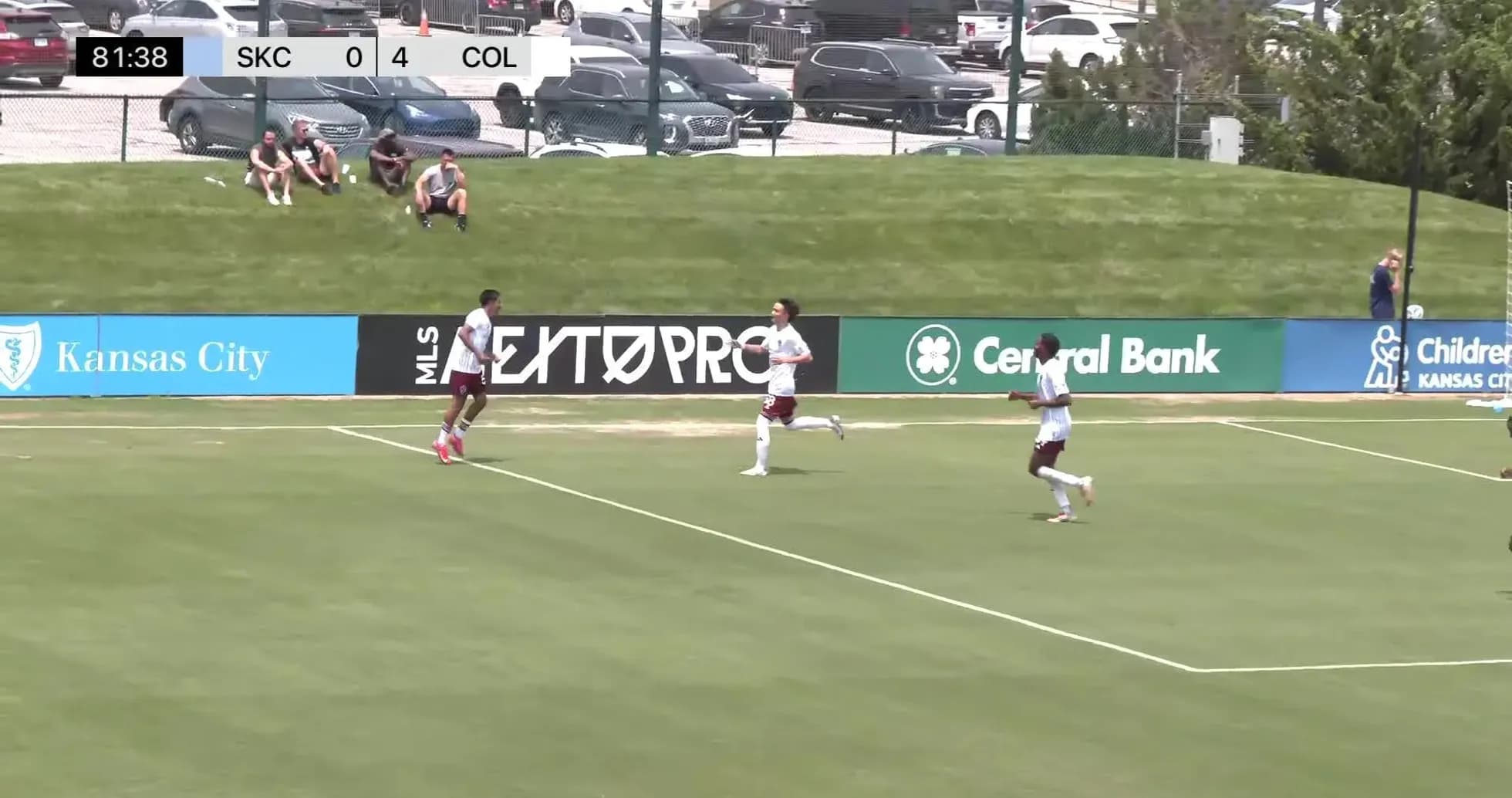 Colorado Rapids II players celebrating a goal