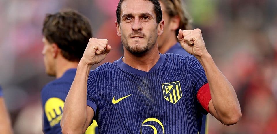 Atletico Madrid player celebrating after scoring