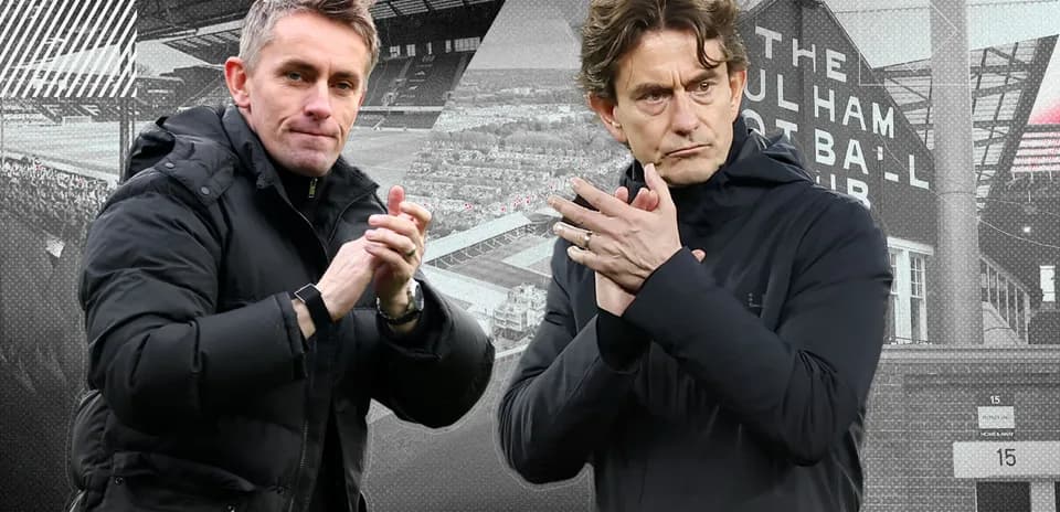Two football managers clapping before a match