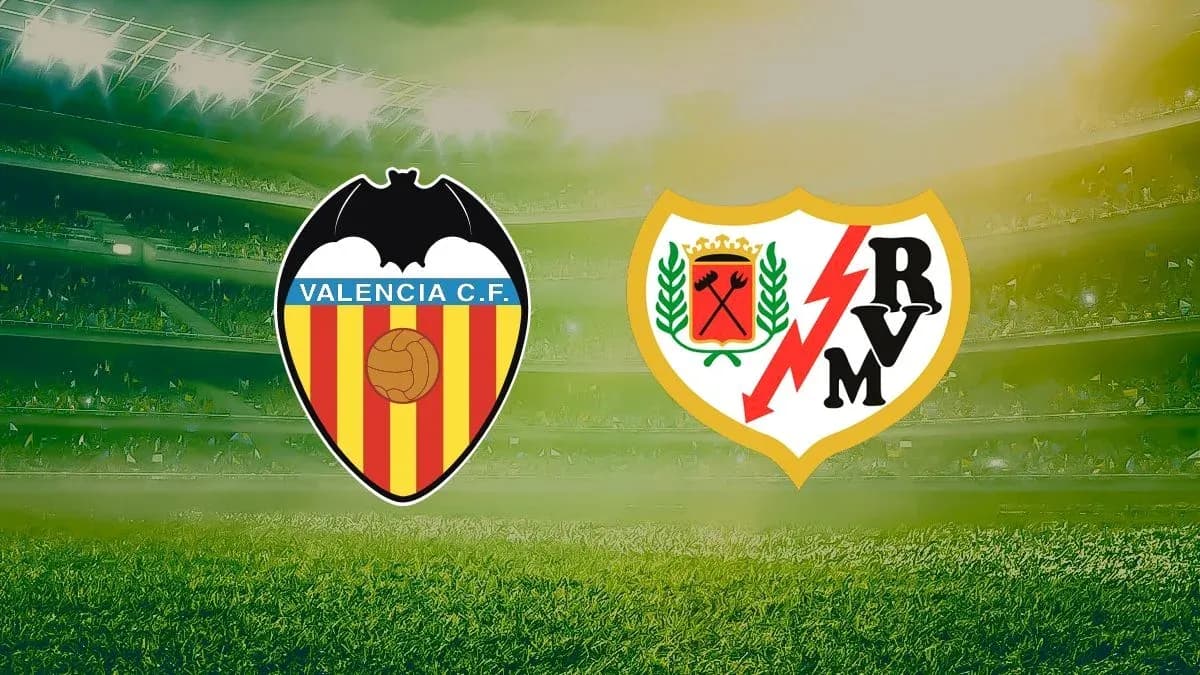 Valencia and Rayo Vallecano team logos