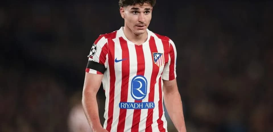 Atletico Madrid player wearing captain's armband during match
