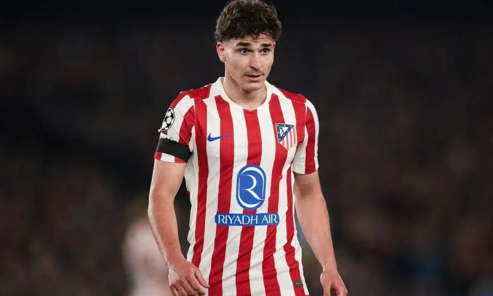 Atletico Madrid player wearing captain's armband during match