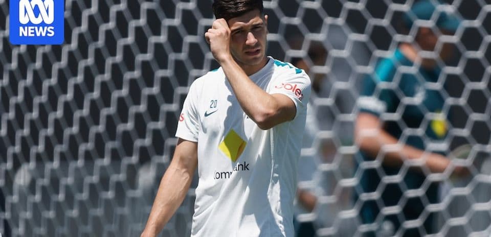 Player during training session at goalpost