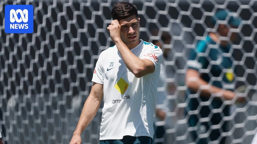 Player during training session at goalpost