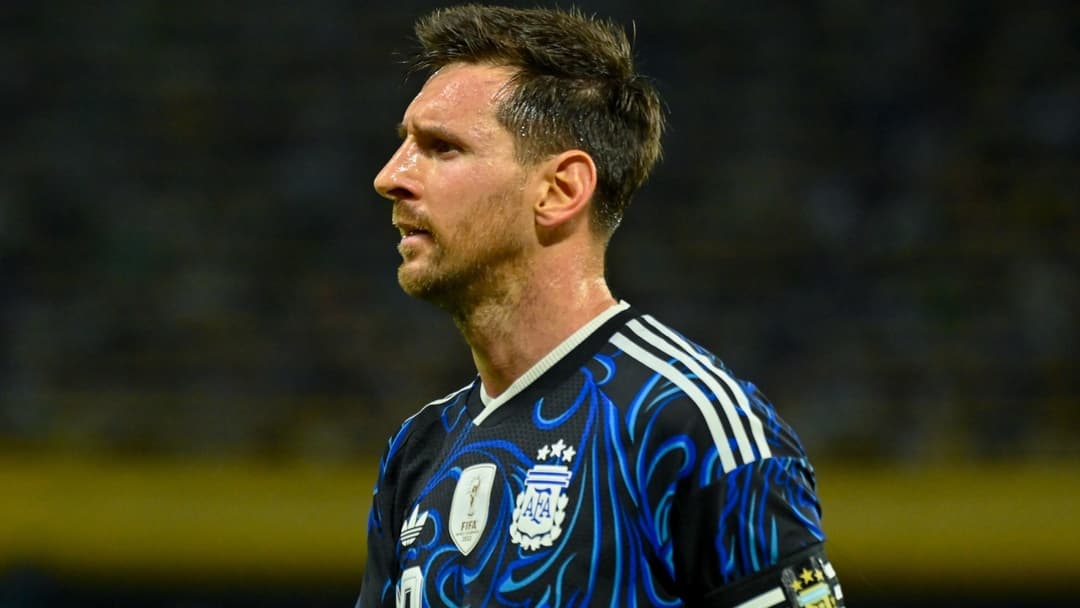 Player in Argentina jersey during a match