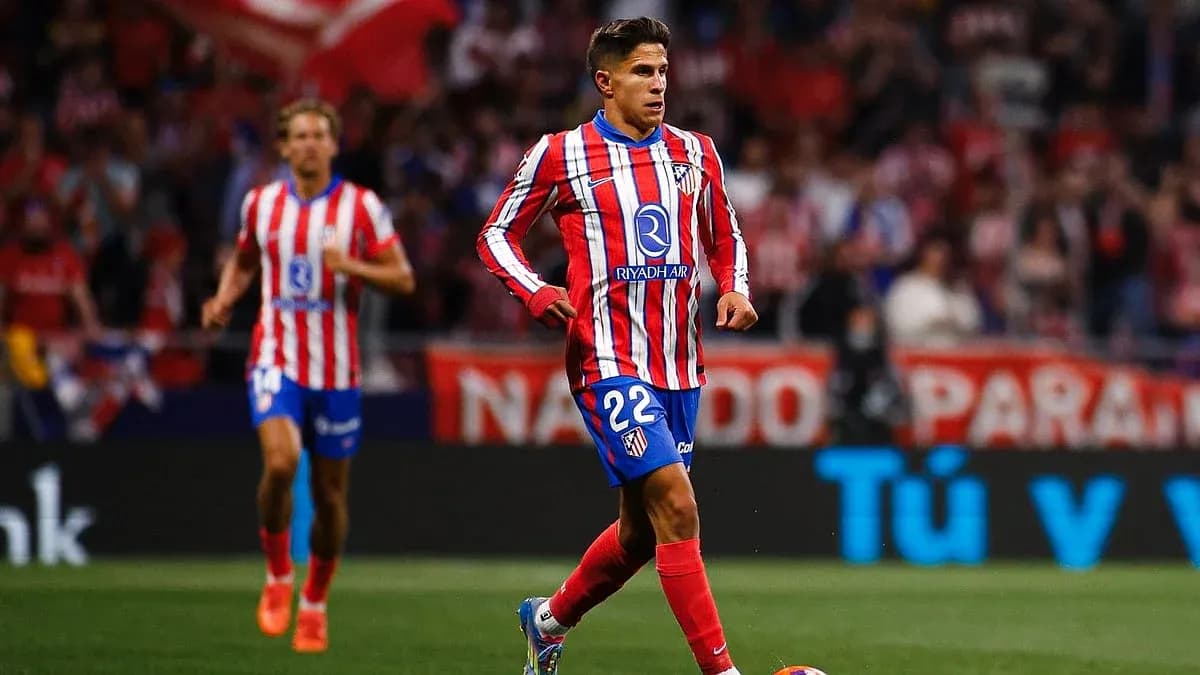 Atletico Madrid player in La Liga match
