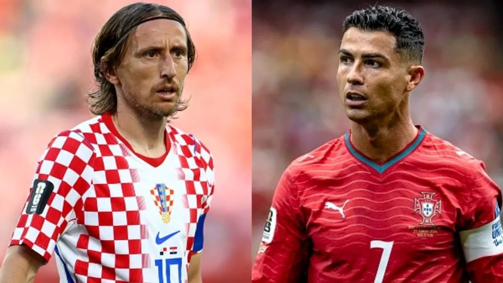 Luka Modric and Cristiano Ronaldo during match Luka Modric and Cristiano Ronaldo during match