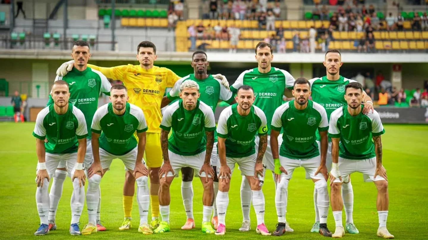 Egnatia Rrogozhinë team lineup before match Egnatia Rrogozhinë team lineup before match