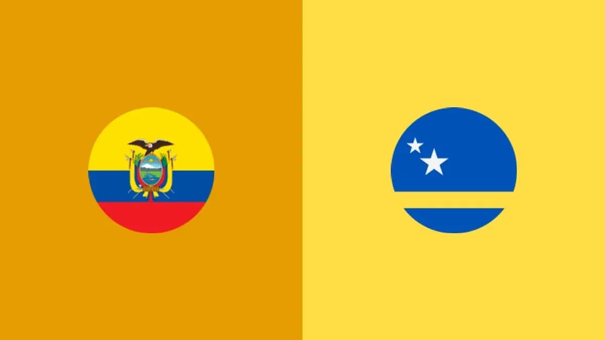 Flags of Ecuador and Curacao side by side Flags of Ecuador and Curacao side by side