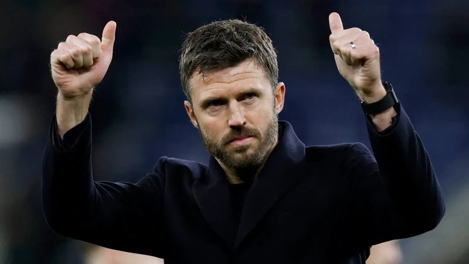 Man gesturing thumbs up after match Man gesturing thumbs up after match