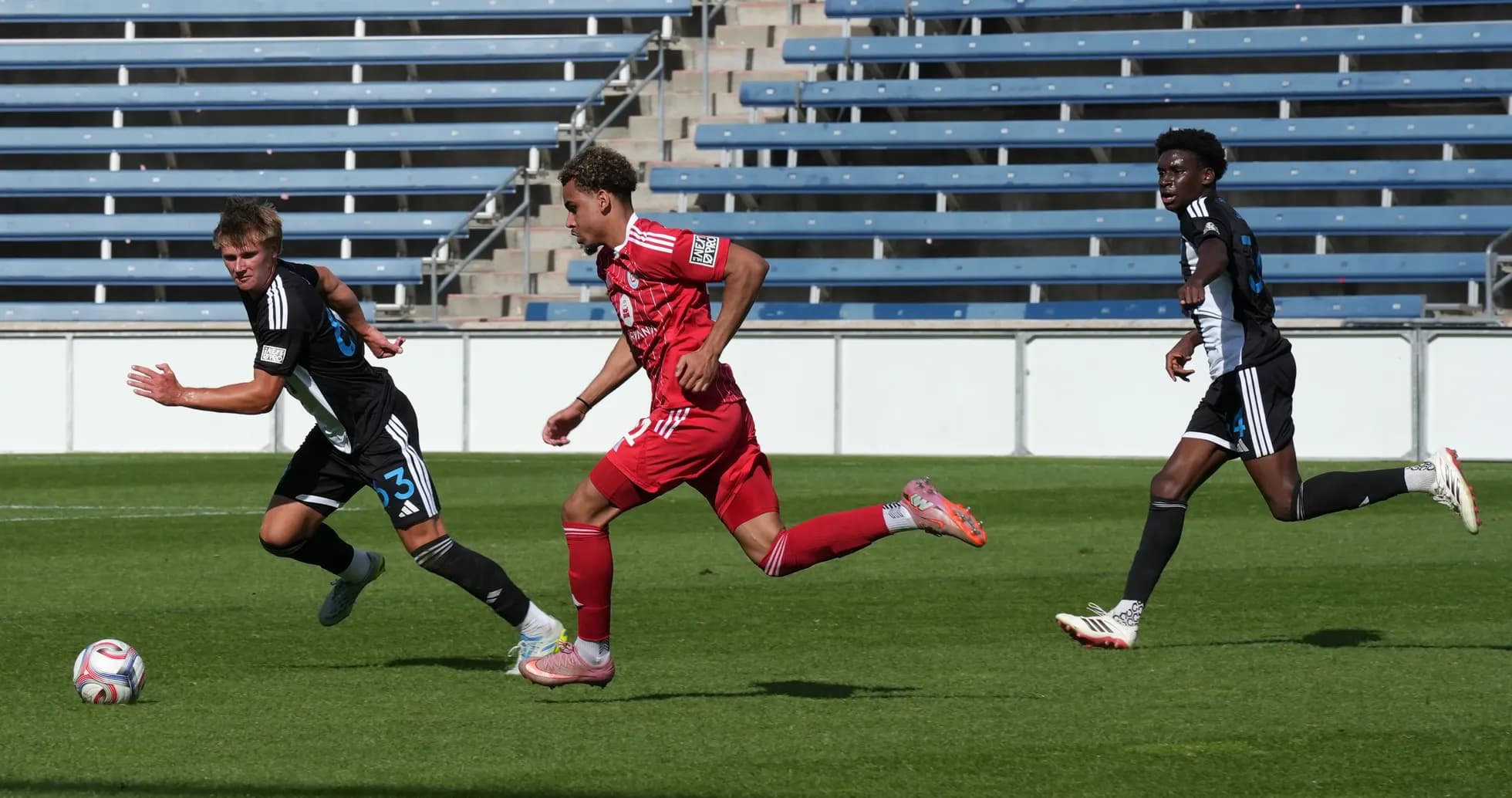 Players competing during Chicago Fire II match Players competing during Chicago Fire II match