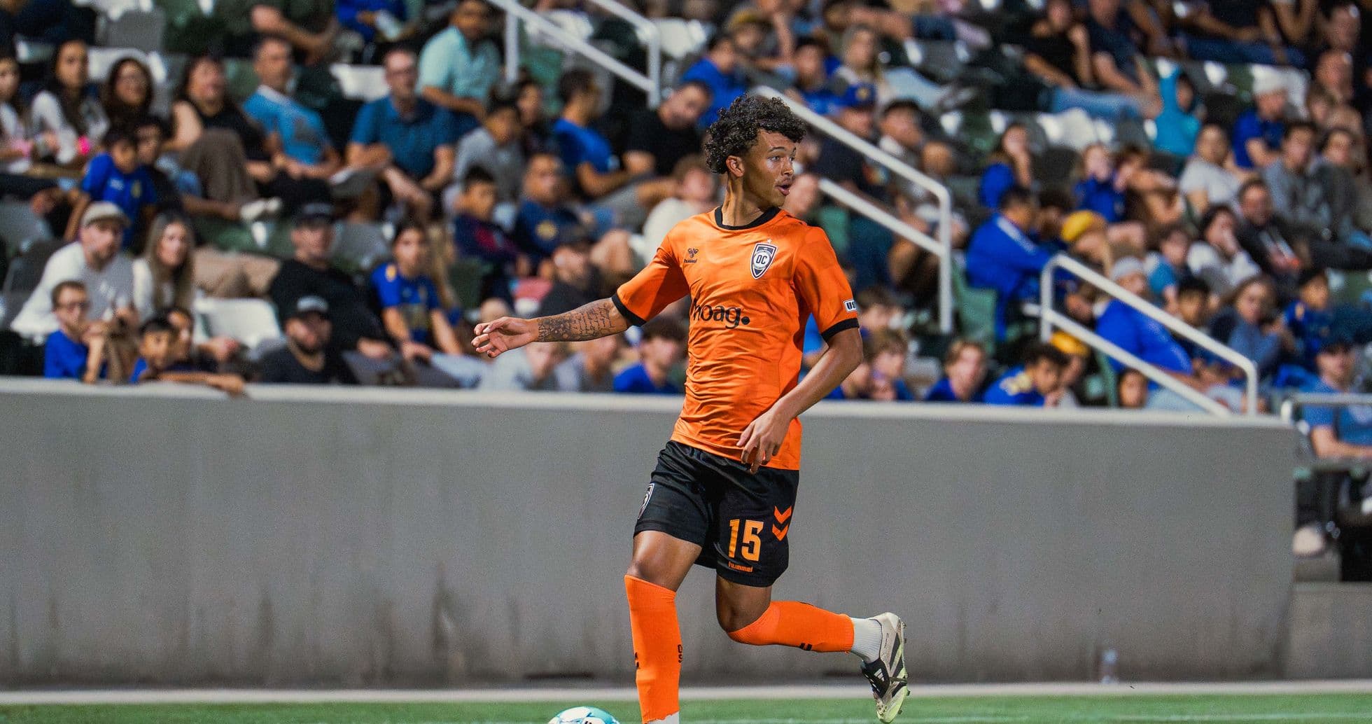 Orange County SC player in action during match Orange County SC player in action during match