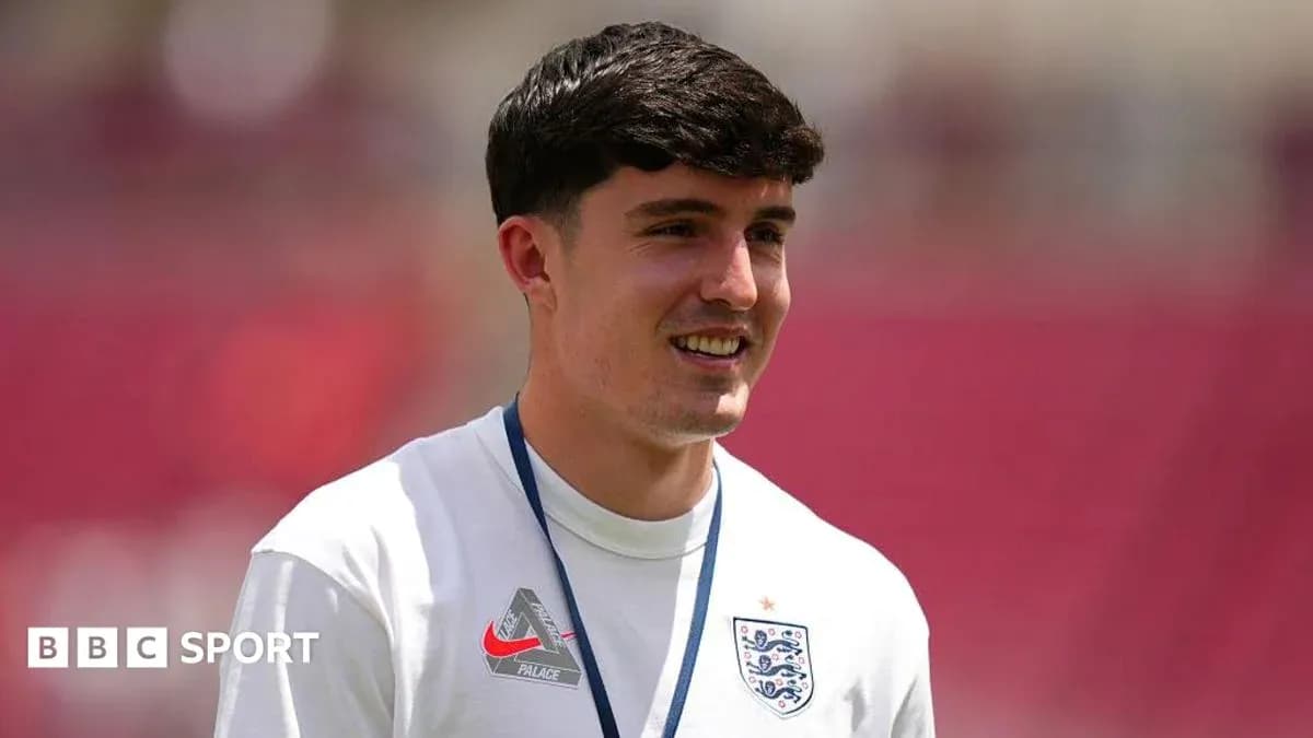 Player smiling during training session for England team Player smiling during training session for England team