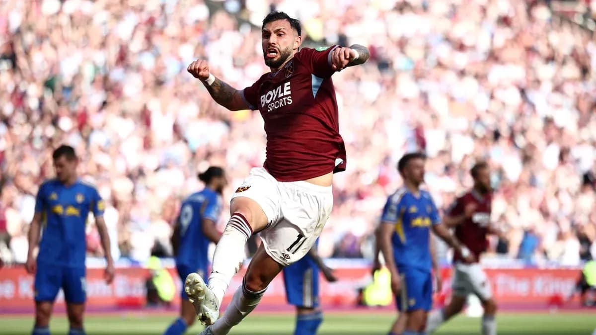 Player celebrating a goal during a match Player celebrating a goal during a match