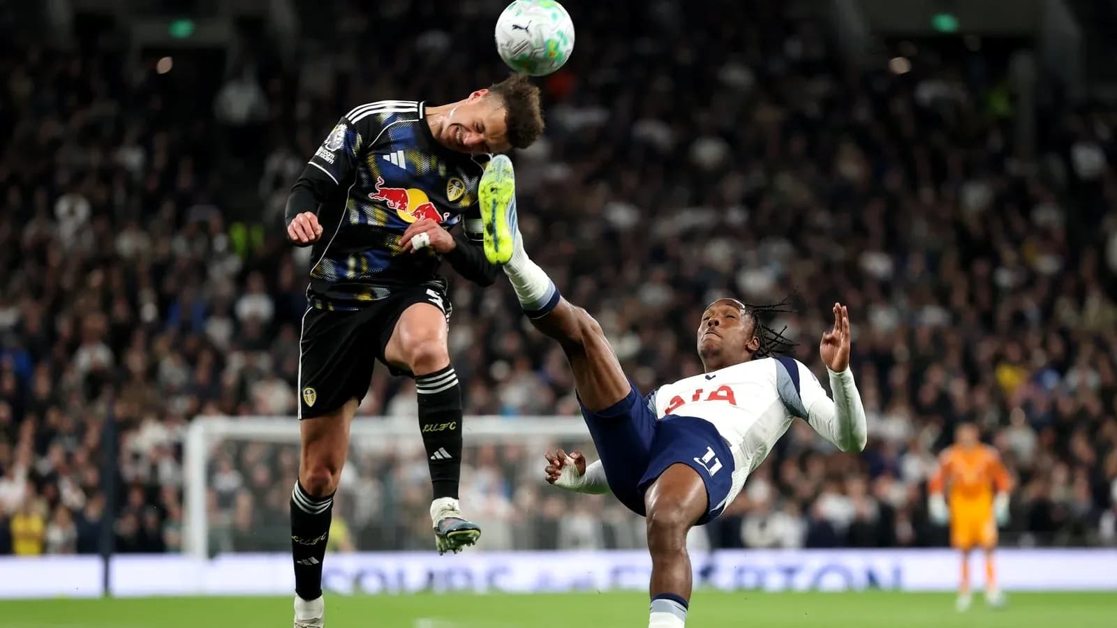 Goalkeeper colliding with player during match action Goalkeeper colliding with player during match action