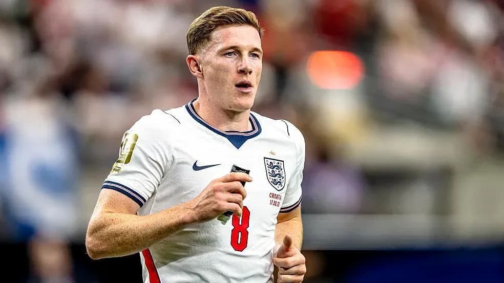 Player wearing England jersey during match Player wearing England jersey during match
